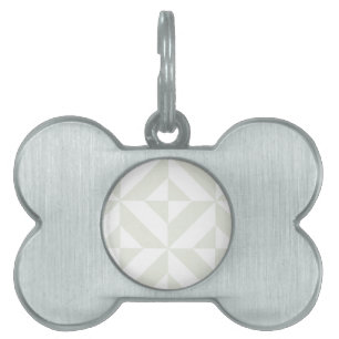 Blassgraues geometrisches Deko Cube Pattern Tiermarke