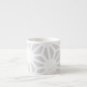 Blassgraues geometrisches Muster Espressotasse (Vorderseite)
