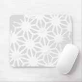 Blassgraues geometrisches Muster Mousepad (Mit Mouse)