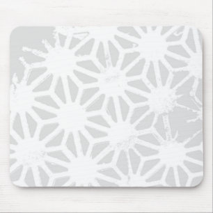 Blassgraues geometrisches Muster Mousepad