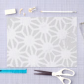 Blassgraues geometrisches Muster Seidenpapier (Handwerk)
