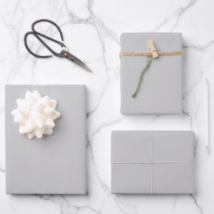 Blassgraues geometrisches Muster - Sommerdekoratio Geschenkpapier Set