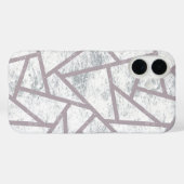 Blassgraues Mosaikmuster Case-Mate iPhone Hülle (Rückseite (Horizontal))