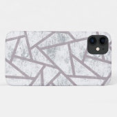 Blassgraues Mosaikmuster Case-Mate iPhone Hülle (Rückseite (Horizontal))
