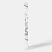 Blassgraues Mosaikmuster Case-Mate iPhone Hülle (Rückseite / Links)