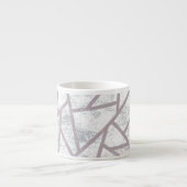 Blassgraues Mosaikmuster Espressotasse (Vorderseite)