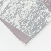 Blassgraues Mosaikmuster Fleecedecke (Ecke)