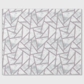 Blassgraues Mosaikmuster Geschenkpapier (Flach)