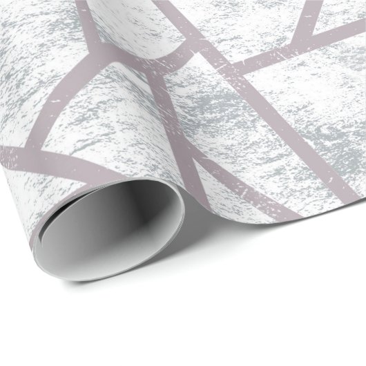 Blassgraues Mosaikmuster Geschenkpapier (Rolleneckpunkt)