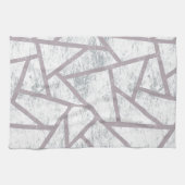Blassgraues Mosaikmuster Geschirrtuch (Horizontal)