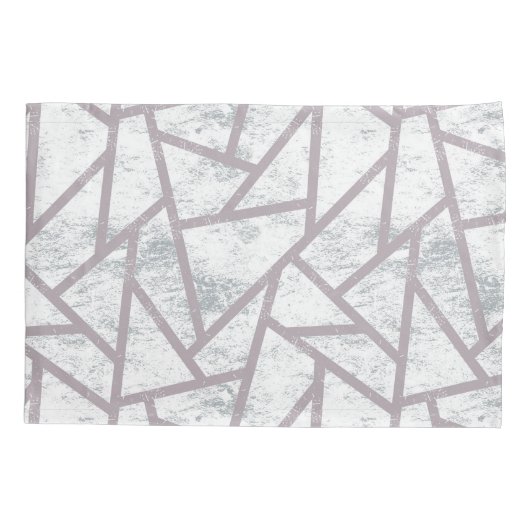 Blassgraues Mosaikmuster Kissenbezug (Rückseite)