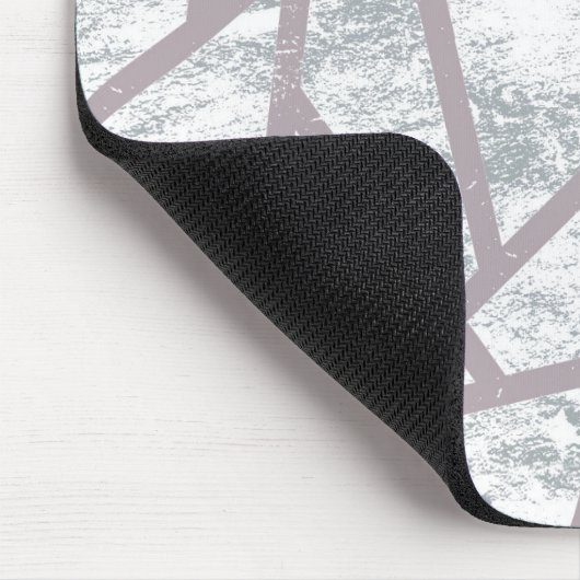 Blassgraues Mosaikmuster Mousepad (Ecke)
