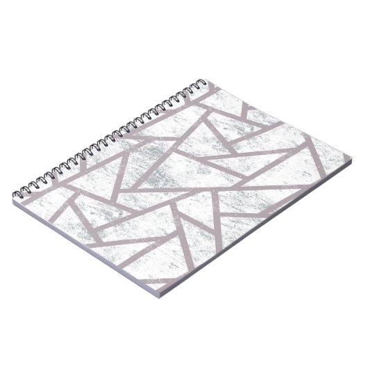 Blassgraues Mosaikmuster Notizblock (Linke Seite)