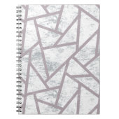 Blassgraues Mosaikmuster Notizblock (Vorderseite)