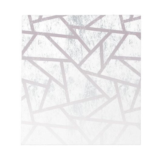 Blassgraues Mosaikmuster Notizblock (Vorderseite)