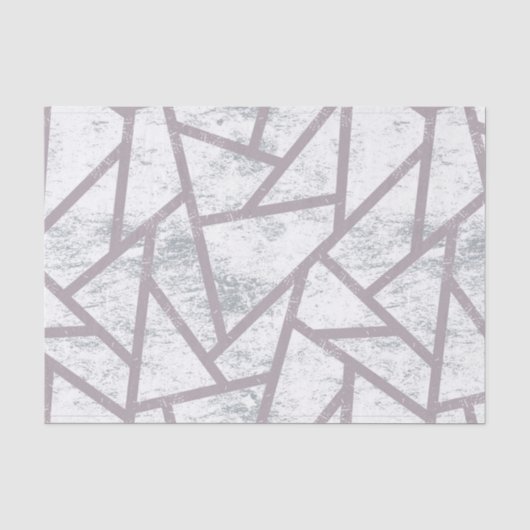 Blassgraues Mosaikmuster Seidenpapier (Vorderseite)