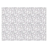 Blassgraues Mosaikmuster Tischdecke (Vorderseite (Horizontal))
