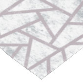 Blassgraues Mosaikmuster Tischdecke (Schrägansicht)