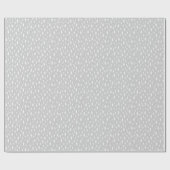 Blassgraues, Tiny Trees Holiday Wrapping Paper Geschenkpapier (Flach)