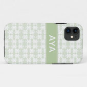 Blassgrün Case-Mate iPhone Hülle (Rückseite (Horizontal))