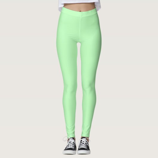 Blassgrün Leggings (Vorderseite)