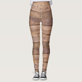 Blassgrün, Leggings aus Holzplatten