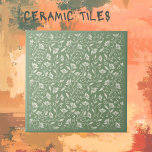Blassgrün mit weißen Florals Fliese<br><div class="desc">Ideal für Bäder,  Backsplash-Bereiche und mehr. Diese Kachel ist in einem blassgrünen Grün mit weißen Blumen unterlegt. Wir haben eine große Auswahl an traditionellen Kacheln und einzigartigen Kacheln,  um Ihre Arbeit auszugleichen. Für das Mischen und die Anpassung an dieses Design wurde ebenfalls ein schlichtes,  blassgrün erstellt.</div>