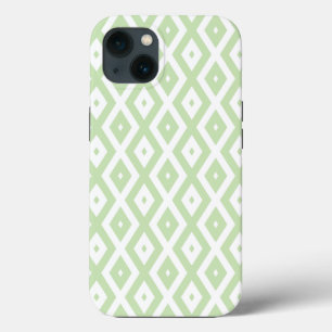 Blassgrün-weißes Diamantmuster Case-Mate iPh iPhone Hülle