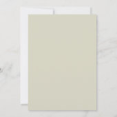 Blassgrüne Barock-Hochzeit Einladung (Rückseite)
