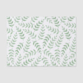Blassgrüne Blätter Muster Fern Garden Dekoupage Seidenpapier (Vorderseite)
