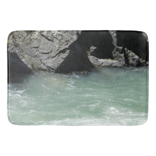 Blassgrüne Colorado River Cliffs of Granite Wellne Badematte (Vorderseite)