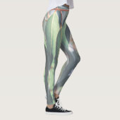 Blassgrüne Eukalyptus-Tree-Blätter Leggings (Rechts)