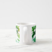 Blassgrüne, köstliche Monsterleaf-Tasse Espressotasse (Rückseite)