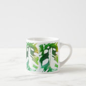 Blassgrüne, köstliche Monsterleaf-Tasse Espressotasse (Rechts)
