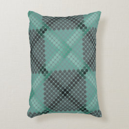 Blassgrüne Kreise oder Kugeln, Gewebe, quadratisch Dekokissen