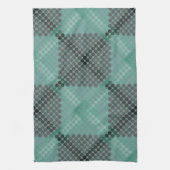 Blassgrüne Kreise oder Kugeln, Gewebe, quadratisch Geschirrtuch (Vertikal)