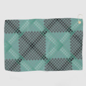 Blassgrüne Kreise oder Kugeln, Gewebe, quadratisch Golfhandtuch (Horizontal)