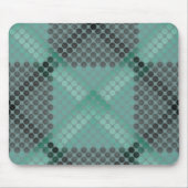 Blassgrüne Kreise oder Kugeln, Gewebe, quadratisch Mousepad (Vorne)