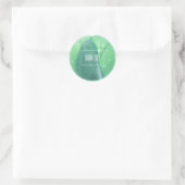 Blassgrüne Leaf-Pflanze Danke, Aufkleber (Tasche)