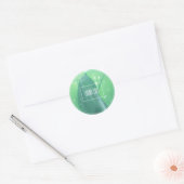 Blassgrüne Leaf-Pflanze Danke, Aufkleber (Umschlag)