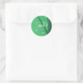 Blassgrüne Leaf-Pflanze Danke, Aufkleber (Tasche)