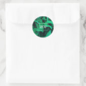 Blassgrüne Leaf-Pflanze Danke, Aufkleber (Tasche)