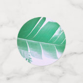 Blassgrüne Pastel Banana Tree Leaf Konfetti (Klein Vorderseite)
