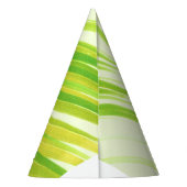 Blassgrüne Pastellpalme-Blätter Partyhütchen (Rückseite)