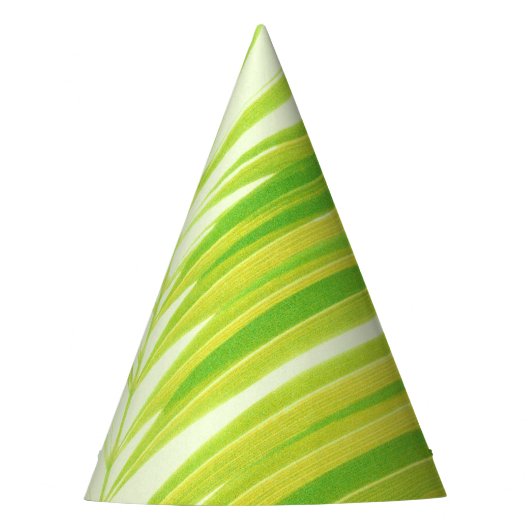 Blassgrüne Pastellpalme-Blätter Partyhütchen (Vorderseite)