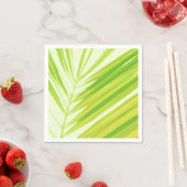 Blassgrüne Pastellpalme-Blätter Serviette (Beispiel)