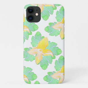 Blassgrüne Squash-Blätter Blume iPhone 11 Fall Case-Mate iPhone Hülle