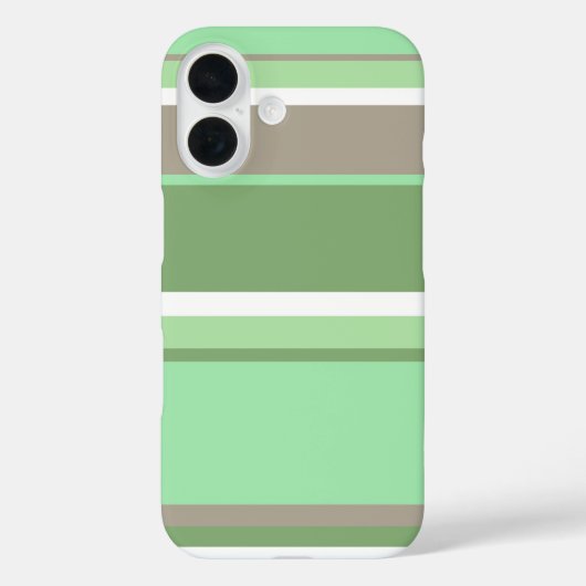 Blassgrüne Streifen Case-Mate iPhone Hülle (Rückseite)