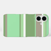Blassgrüne Streifen Case-Mate iPhone Hülle (Rückseite (Horizontal))