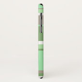 Blassgrüne Streifen Case-Mate iPhone Hülle (Hinten/Links)